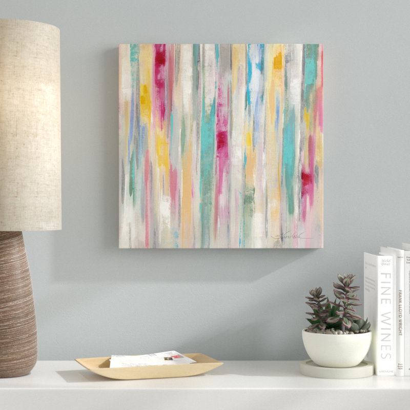 « spring window », reproduction d’art sur toile tendue, H 12 po x l 12 po x P 1,5 po, Pas de tapis, Toile tendue