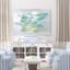 Branches sur fond blanc et gris, eucalyptus, bleu, cyan, bleu sarcelle, vert, plante, nature-1908016340