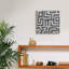 «Epic Graffiti» Square Decorative Batik 5 »par Alonzo Saunders, art mural sur toile, 12 po x 12 po