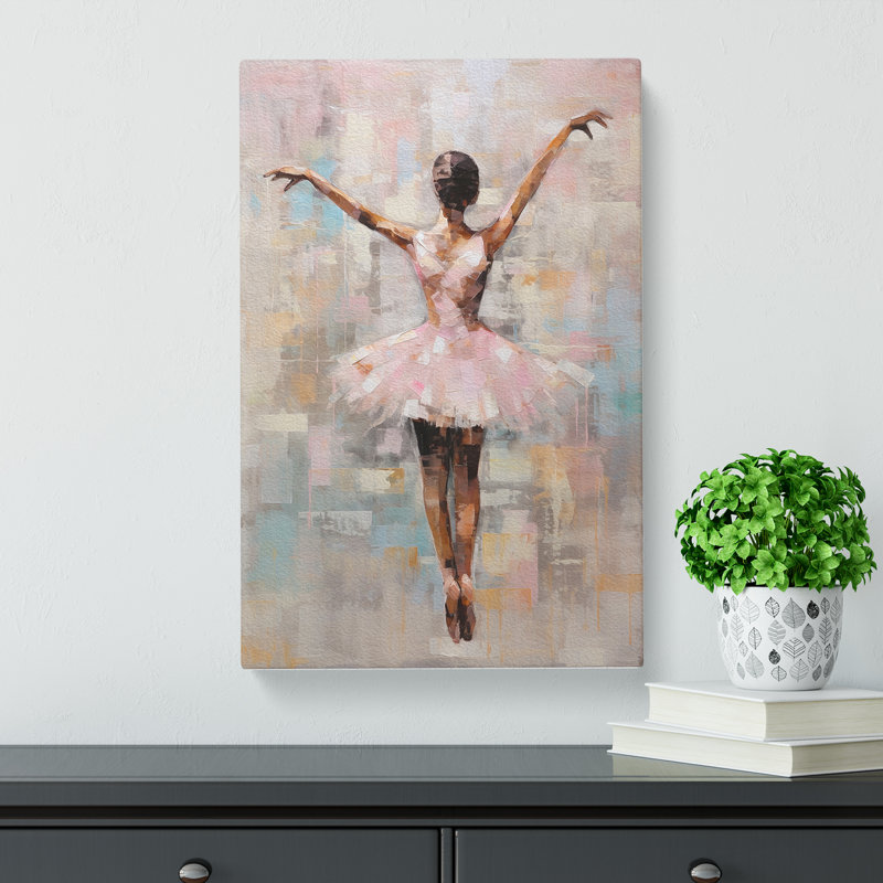Ballet Dancer Contemporary - Wrapped Canvas Print, 76cm H x 50cm W x 3cm D