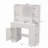 The vanity with LED mirror is equipped with a hair dryer rack, and the vanity in the bedroom and dressing room is equipped with a dressing pad-659267253