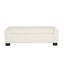 Banc en tissu texturé de conception rectangulaire avec couvercle à charnières pour le siège, le repose-pieds et le rangement caché, pour le salon, la chambre à coucher ou le vestibule-1506739995