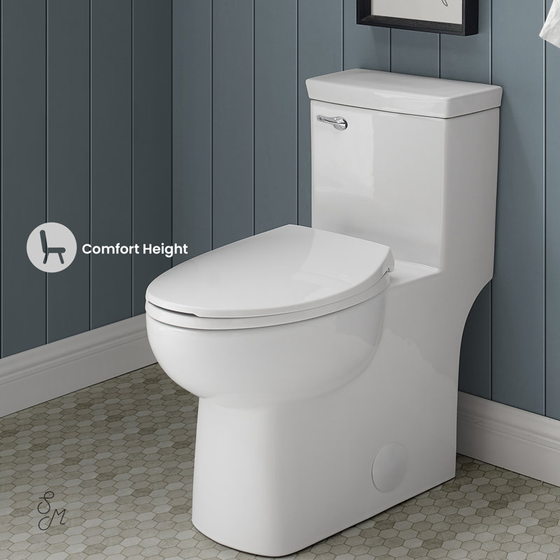 Classe One-Piece Toilet, Left, Glossy White