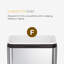 Poubelle de bureau 25 gallons à couvercle ouvert mince 6,6 gallons de qualité commerciale