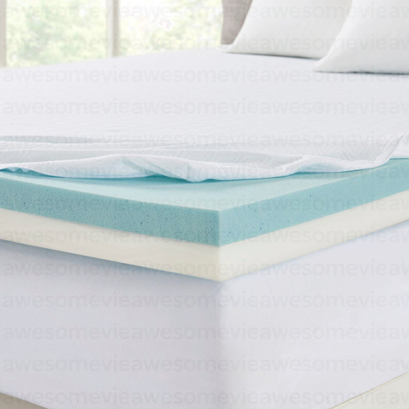 Surmatelas en mousse viscoélastique 4 ", Très grand