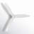 52" DC Ceiling Fan with Remote, White Quiet High Airflow Ceiling Fan-1950368712