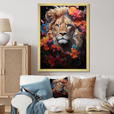 Lion, domaine mystique, fantaisie sur toile