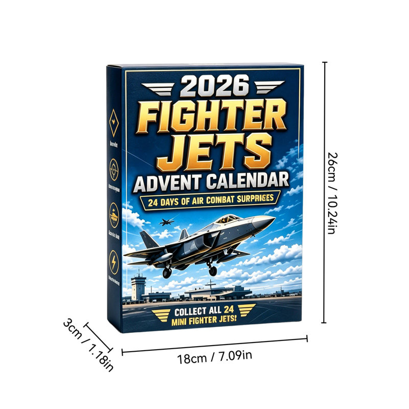 Calendrier de l'Avent Légendes de l'aviation - Décorations de Noël 2026, C