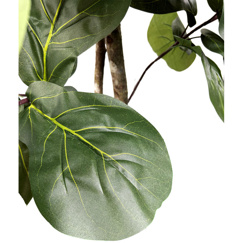 Silk Artificial Fiddle Leaf Fig Tree, 60" H x 30" W x 30" D