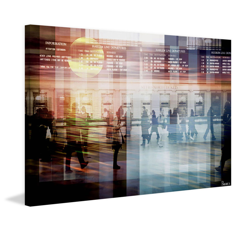 « central station » par parvez taj,, reproduction d’art sur toile tendue, 20 po x 30 p