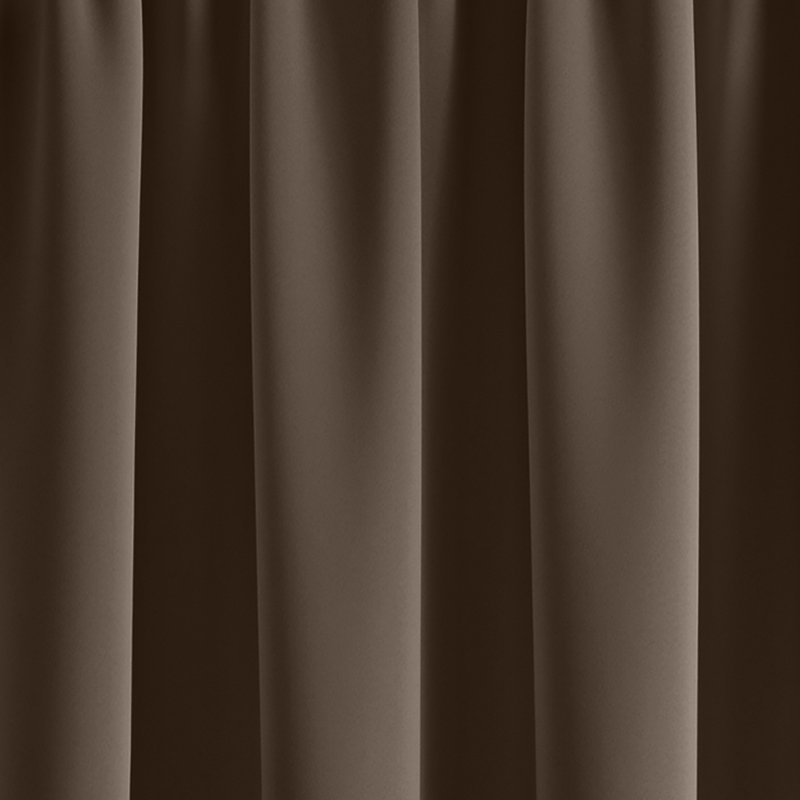 Conan Blackout Single Curtain Panel, Chocolate, 52"W x 108"L
