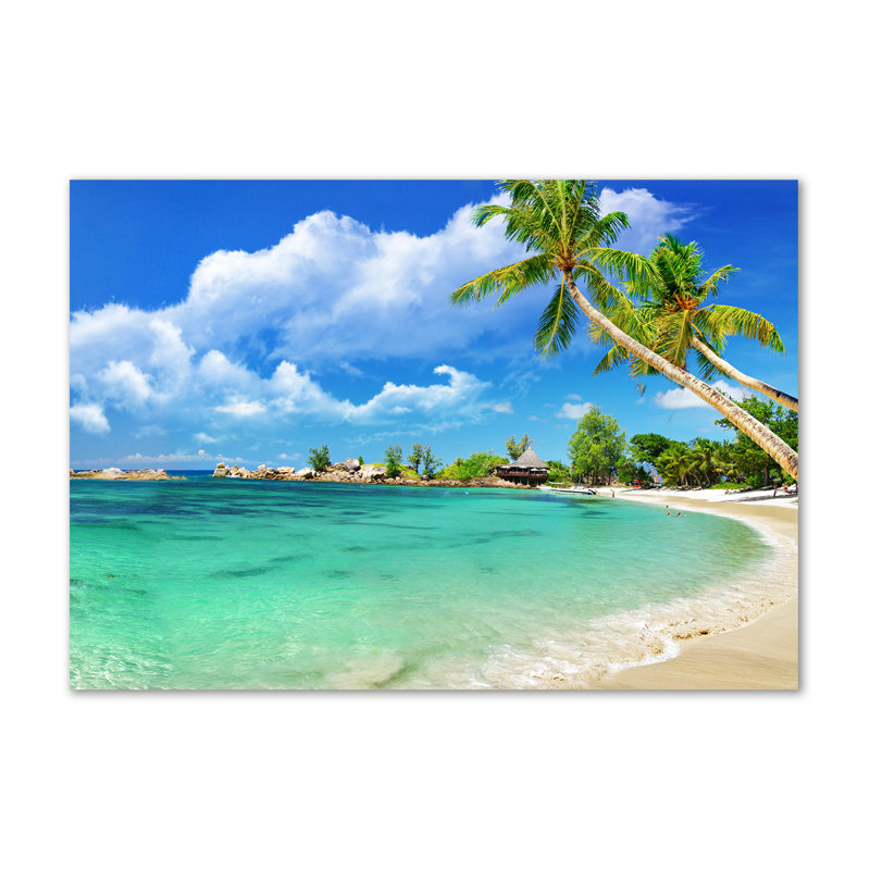 Seychelles Beach - Wrapped Canvas Print