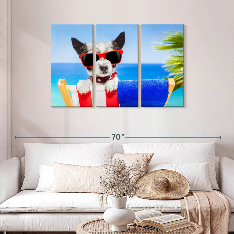 Ketti Beach Chic Dog, H 28 po x l 45 po