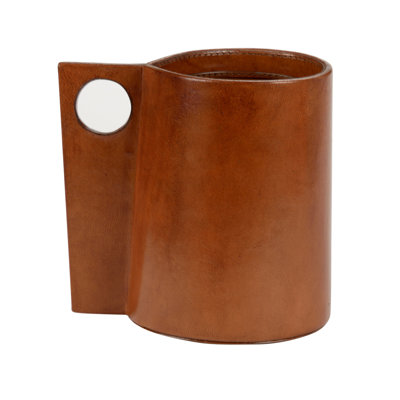 Leather Table Vase