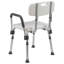 Jane 300 Lb. Chaise de douche à dossier et accoudoirs à capacité rapide