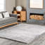 Tapis à poil long gris clair performance de style contemporain Andreanna-497154794