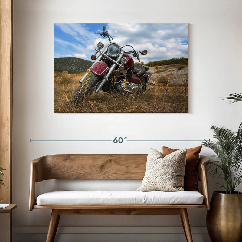 Moto classique Mehar, H 30 po x l 45 po