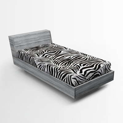 Mikrofaser-Spannbettlaken Zebra