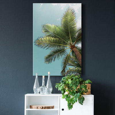 Palmier vert - reproduction de photo sur toile tendue