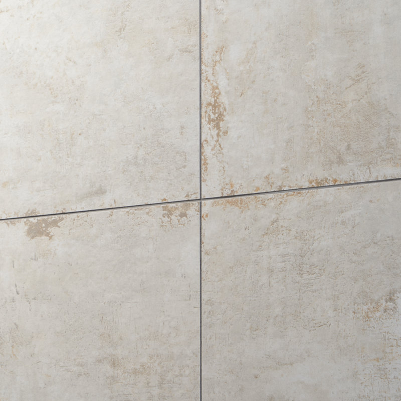 Ravina 23.62 in. x 23.62 in. Matte Porcelain Stone Look Floor and Wall Tile (11.62 Sq. Ft. / Case), Ivory