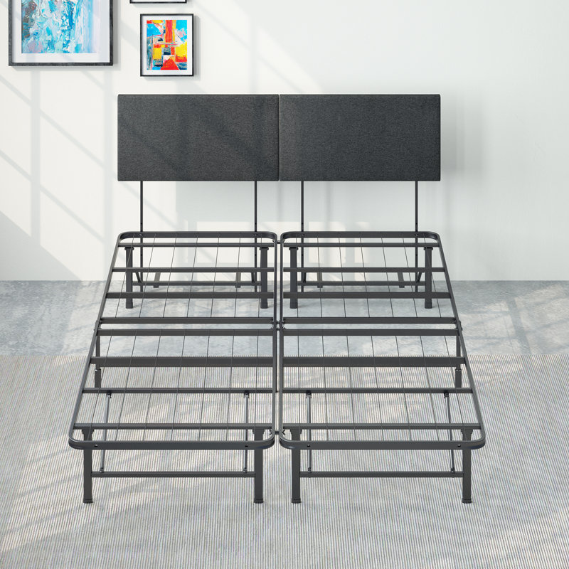 Francella Upholstered Metal Platform Bed, Queen
