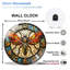 Horloge murale vitrail insecte 12 po