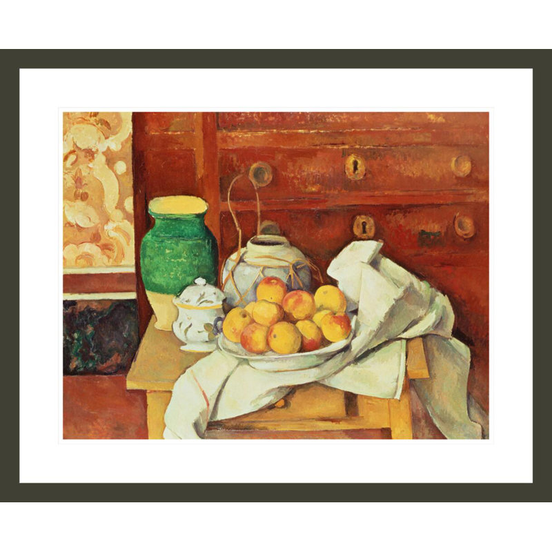 Nature morte avec une commode par Paul Cézanne, impression giclée encadrée, H 23,5 po x l 28,64 po