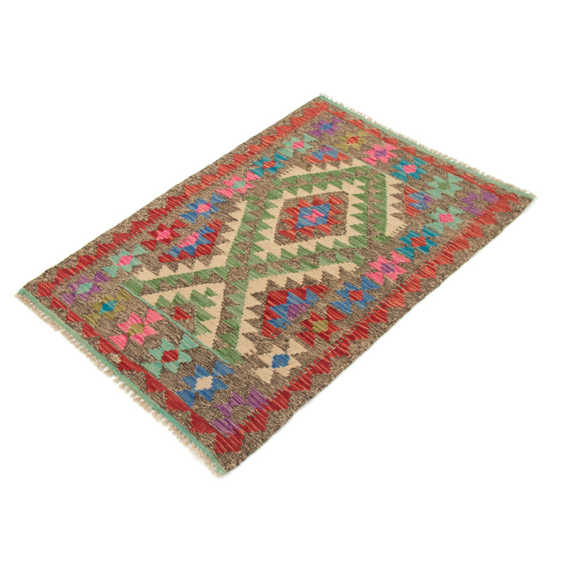 Geometric Hand Woven 78cm X 123cm Area Rug