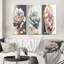 Impression sur toile 3 pièces mauves-1413167581