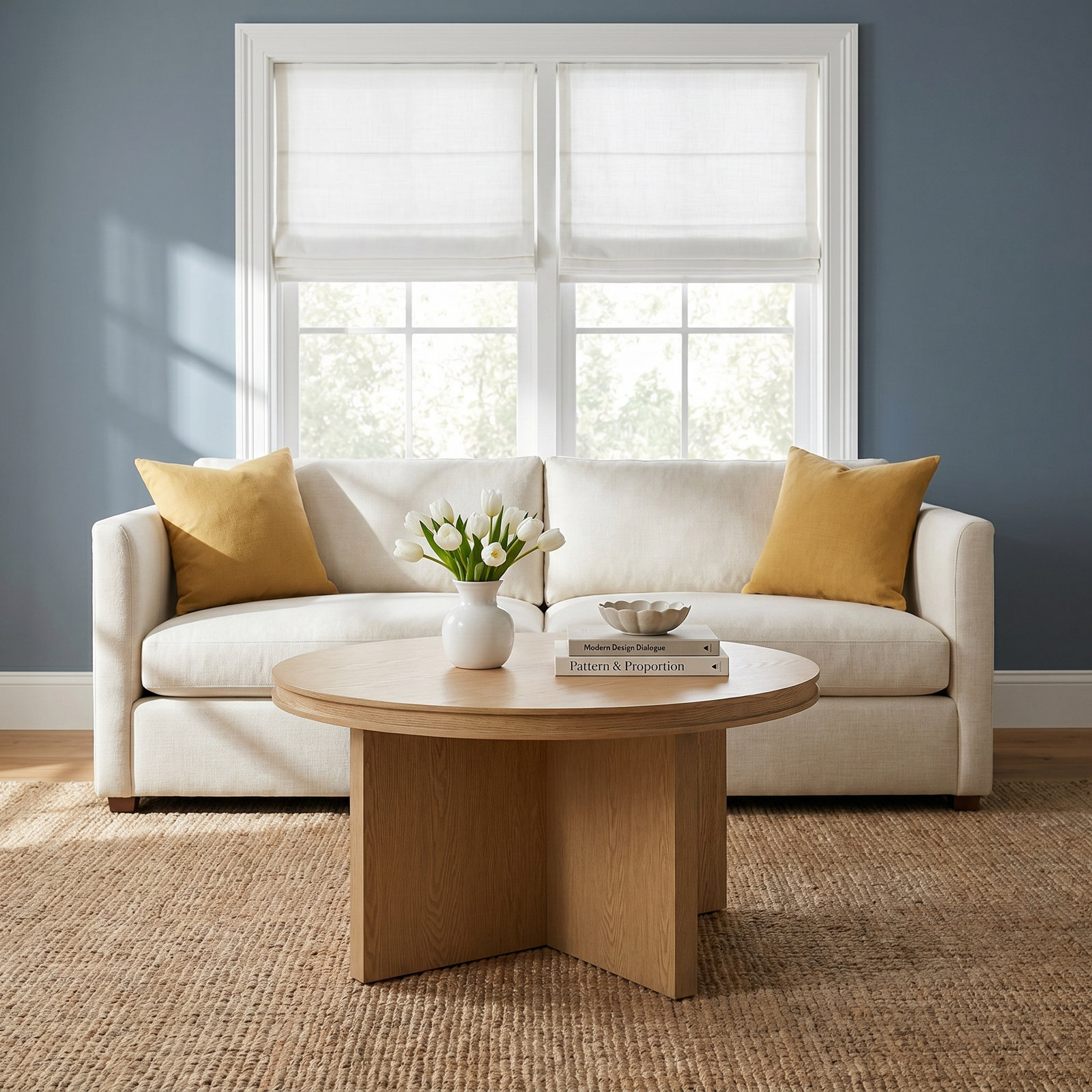 Southampton 35" Coffee Table, Oak Wood