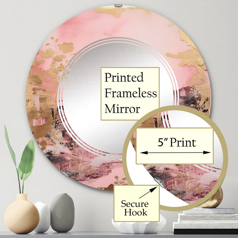 Miroir mural Zyarah, 24 po x 24 po