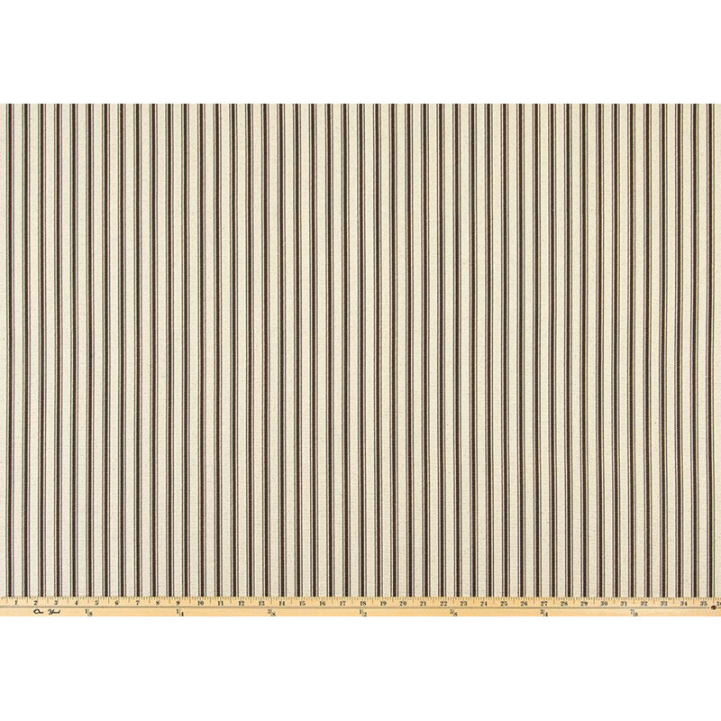 Housse de coussin Pin Stripe, Rectangle H 12 po x l 19 po, Brun / Beige