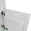 Meuble-lavabo de salle de bain avec lavabo en céramique, porte, tiroir et meuble-lavabo