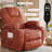 Modern Aesthetics and Intelligent Massage,Ergonomic Height-Adjustable Sofa and Lounge Chair - 8-Point Zoned Massage/Minimalist Installation/Double Cup Holder and Storage Bag-732620556