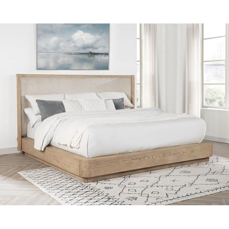 Spigner Wingback Bed, Queen