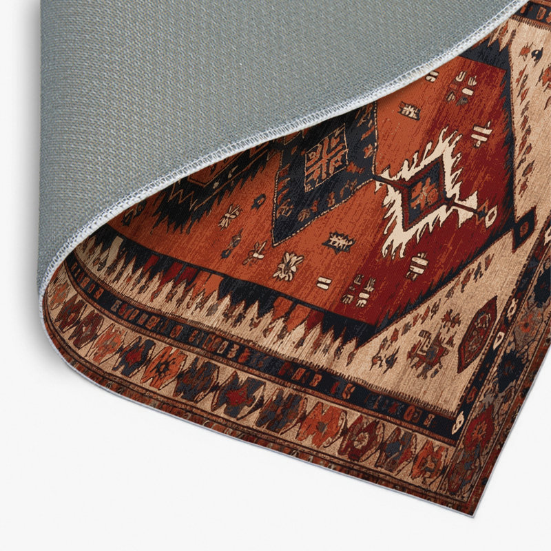 Tapis turc intérieur et extérieur brun, Rectangulaire 2 pi x 3 pi