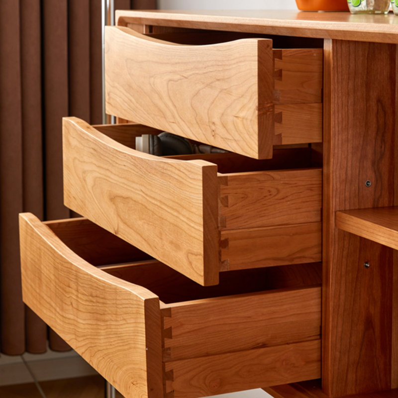 Armoire d'appoint multifonctionnelle en bois massif