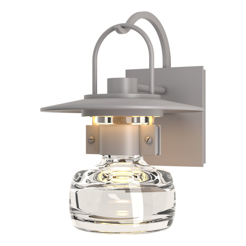 Mason Outdoor Wall Lantern, 11.5" H x 8.2" W x 9" D, Coastal Burnished Steel