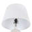 25.5in White Ribbed Ceramic Table Lamp with White Shades