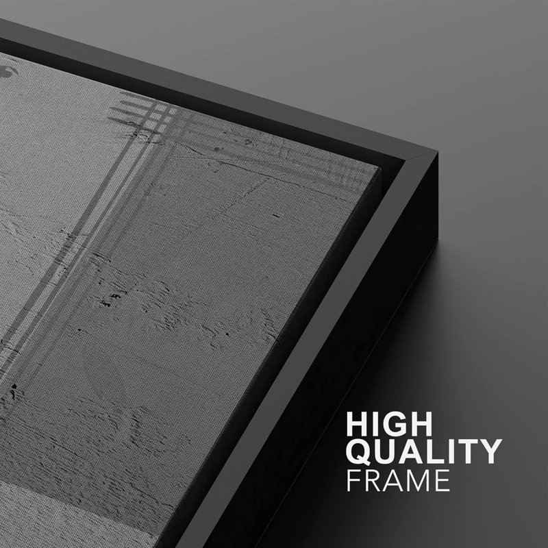 Geometric Line 2 - Pieces, 36" H x 48" W, Black