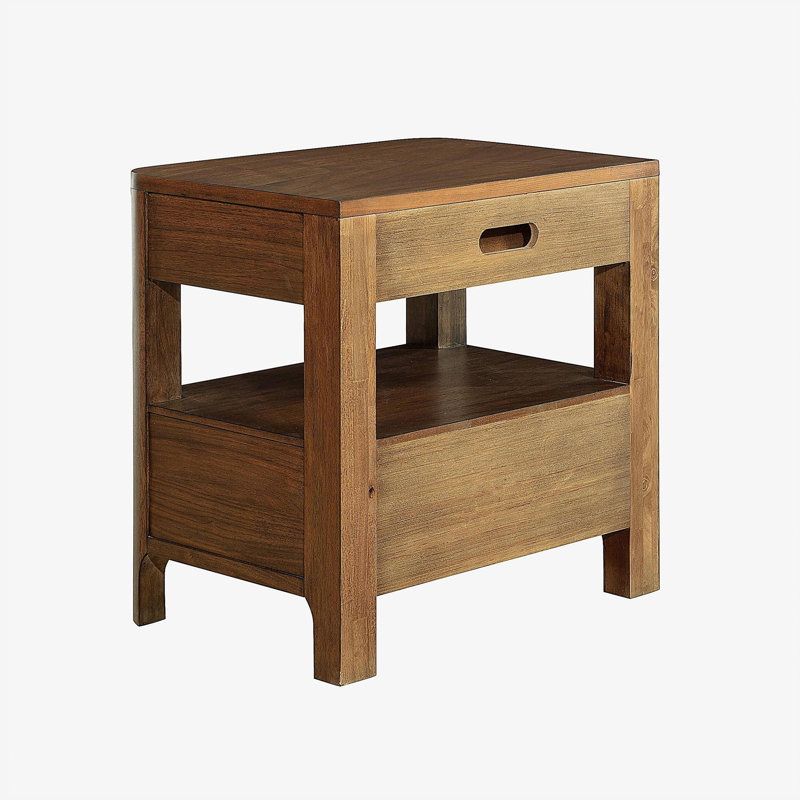 2-Drawer Nightstand with Cedar Lining, Walnut