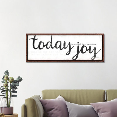 Today Is A Good Day To Choose Joy by Marla Rae - Panoramic Print on Canvas