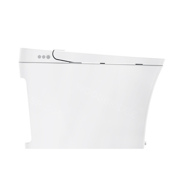 One Piece Unplugged Tankless Auto Flush Toilet, Battery-Operated (Batteries not included)