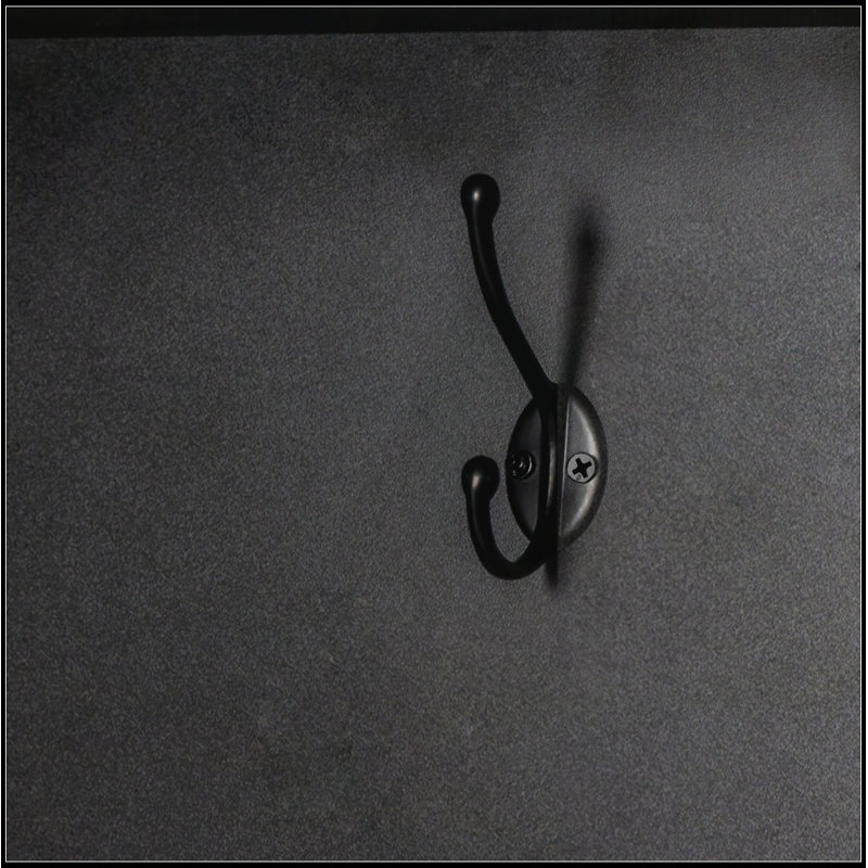 Arbre d'entrée en coin avec banc à chaussures, Noir