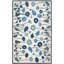 Tapis bleu en laine / viscose touffeté à la main Coreatha Martha Stewart-11179242