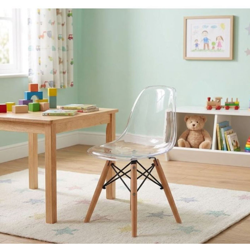 Chaise pour enfants Lola, Transparent