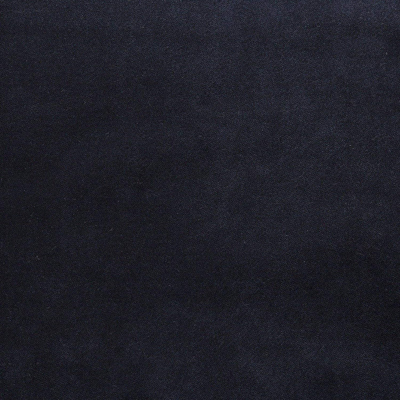 Emma-Louise Velvet Solid Colour Bedspread with Pillow Shams, Black