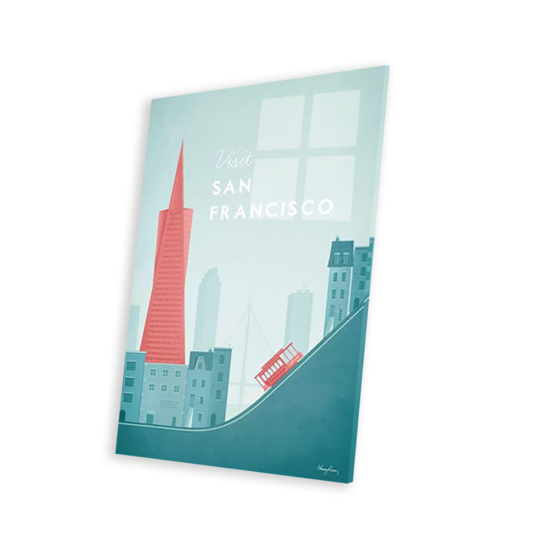 San Francisco, impression sur verre acrylique, H 24 po x l 16 po x P 0,25 po