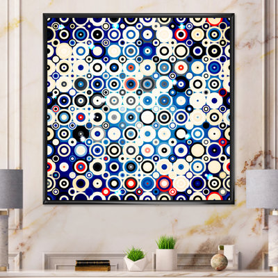 Motif de style disco avec pois II - Art mural moderne et contemporain sur toile