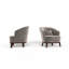 Fauteuil d'appoint rembourré Ava, gris-618423425